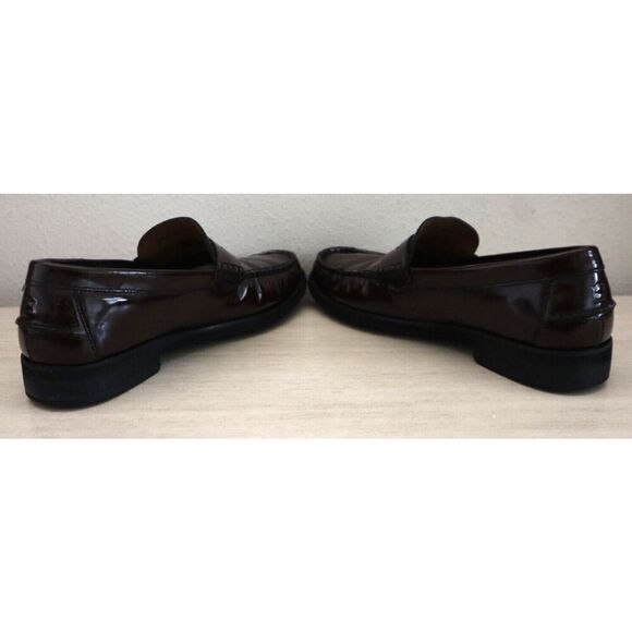 Florsheim 12195-601 Men's Sz 7.5D Burgundy Berkley Flex Penny Loafers - Picture 9 of 11